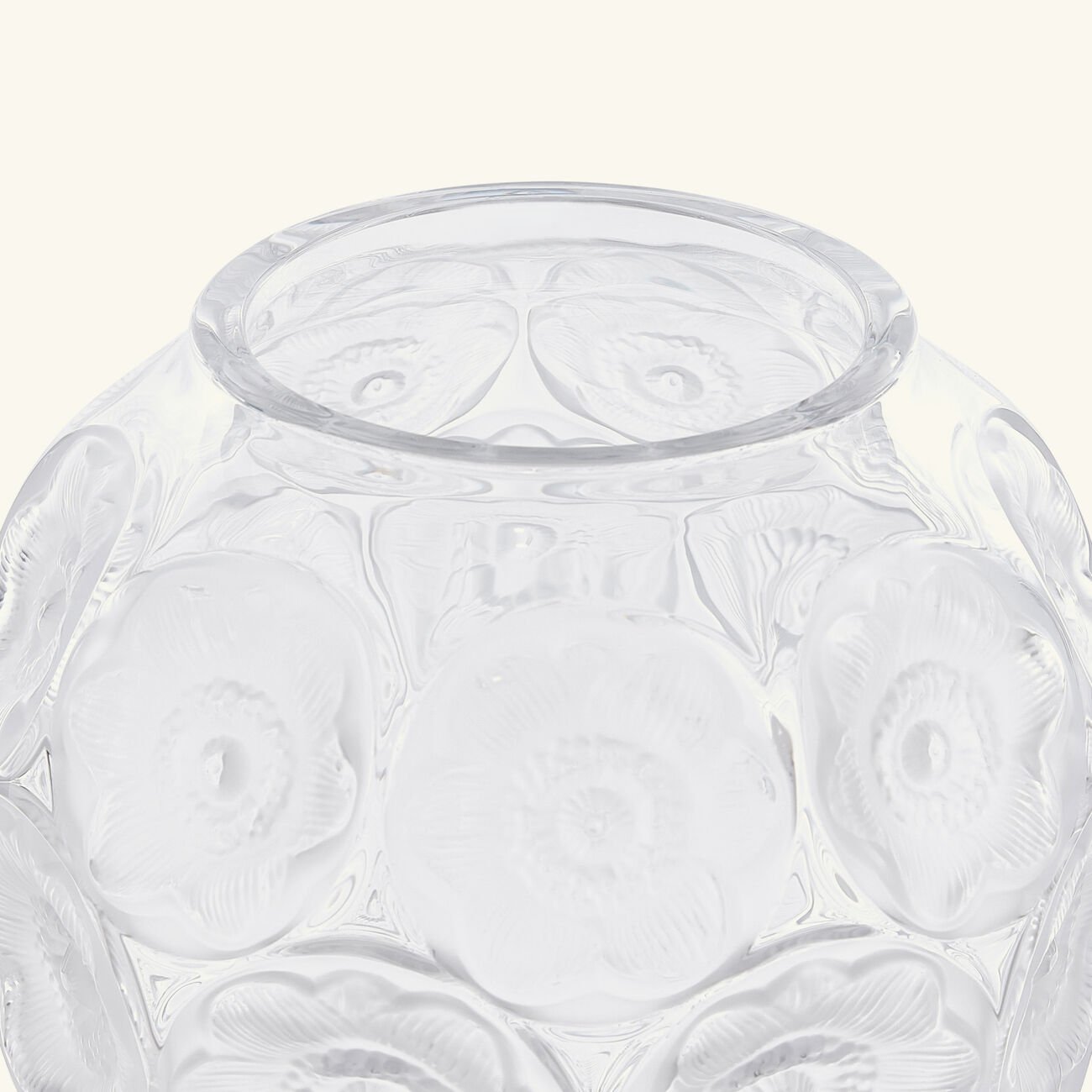 Anmones Vase Medium Clear lalique anmones vase medium clear
