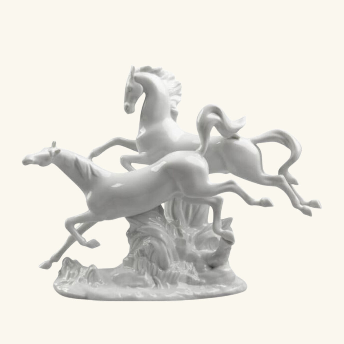 Horses Galloping Sculpture Medium White lladro horses galloping sculpture medium white