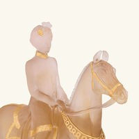 daum marwari horseman sculpture limited edition gold