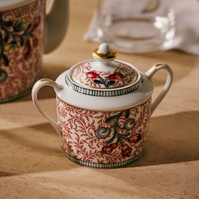 Braquenie Sugar Bowl Red bernardaud braquenie sugar bowl red