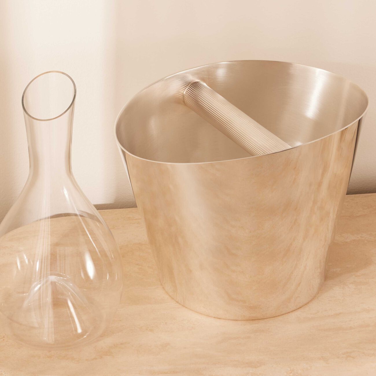 christofle k t two bottle champagne cooler bucket silver plated