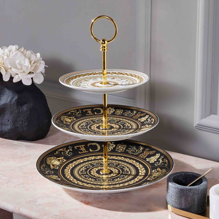 versace virtus gala cake stand
