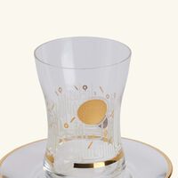 Hayat Arabic Tea Cup and Saucer Gold Set of 6 dimlaj hayat arabic tea cup and saucer gold set of 6