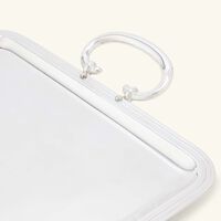 christofle albi serving tray with handles rectangular large silver plated