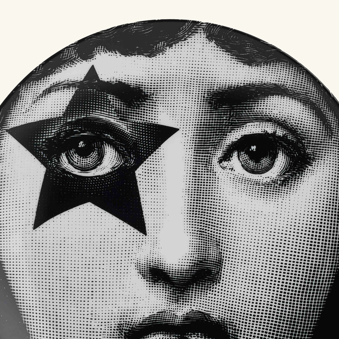 Tema e Variazioni no.381 Wall Plate Black fornasetti tema e variazioni no 381 wall plate black
