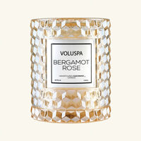 voluspa bergamot rose cloche candle