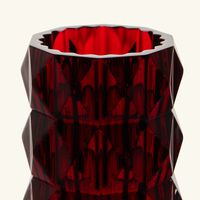 باكارا مزهرية لوكسور المستديرة الحمراء بالحجم الصغير