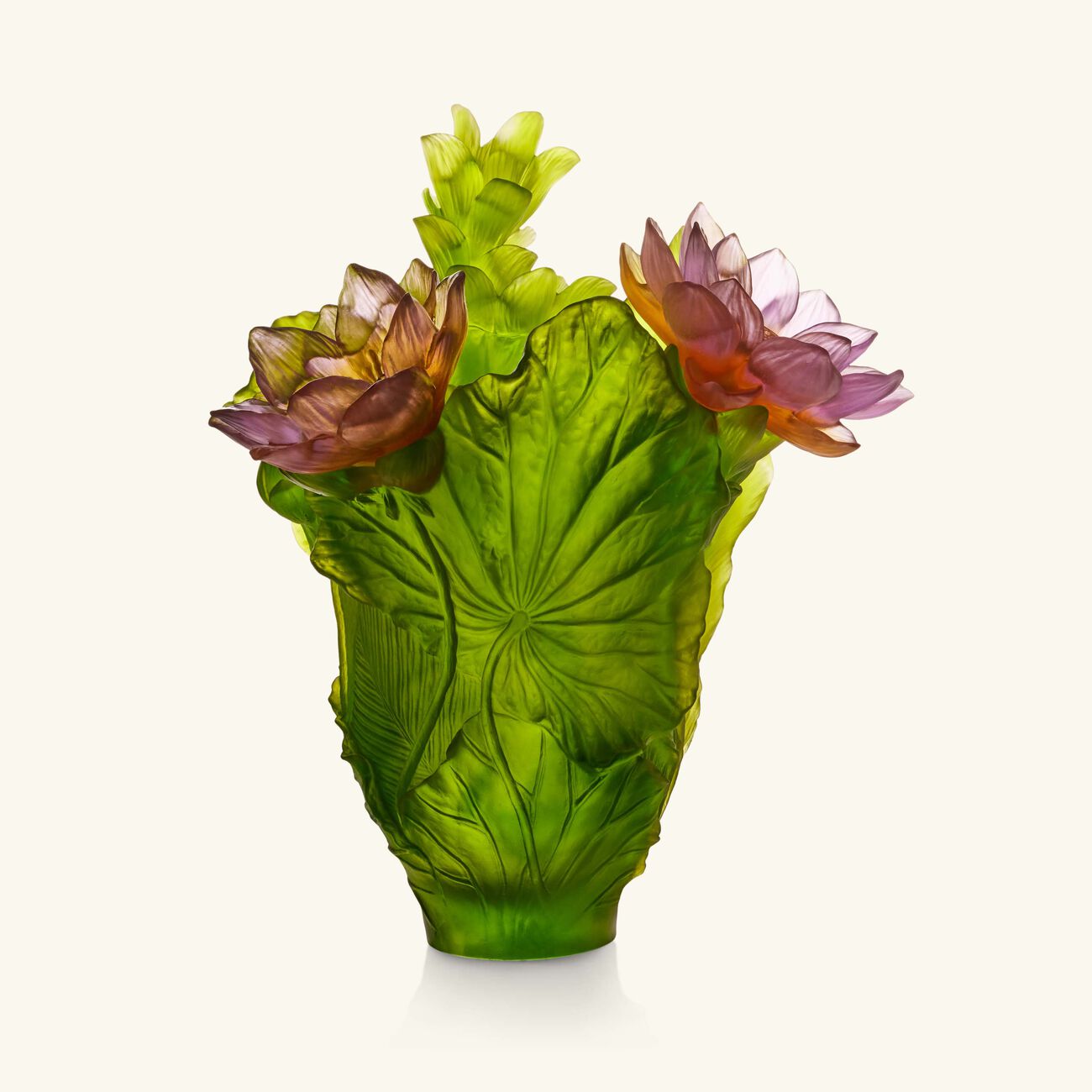 Jardin De Lotus Magnum Vase Large daum jardin de lotus magnum vase large