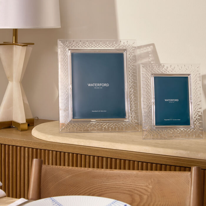 waterford lismore photo frame clear 8x10in