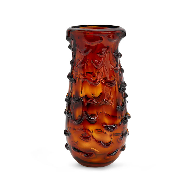 Soul Ooze - Deep Amber Vase, large