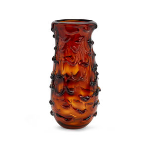 Soul Ooze - Deep Amber Vase, medium