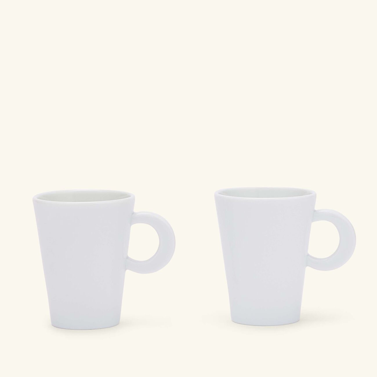 Ecume Coffee Cup & Saucer White Set Of 2 bernardaud ecume coffee cup saucer white set of 2