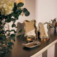 لوبجيه إطار الصور ريبل المطلي بالبلاتين 13   18 سم