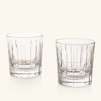 Crystal Double-Old-Fashioned Drinking Glass Clear Set Of 2 christofle crystal double old fashioned drinking glass clear set of 2