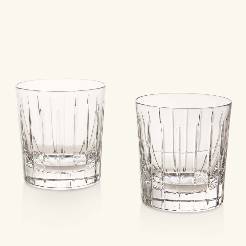Crystal Double-Old-Fashioned Drinking Glass Clear Set Of 2 christofle crystal double old fashioned drinking glass clear set of 2