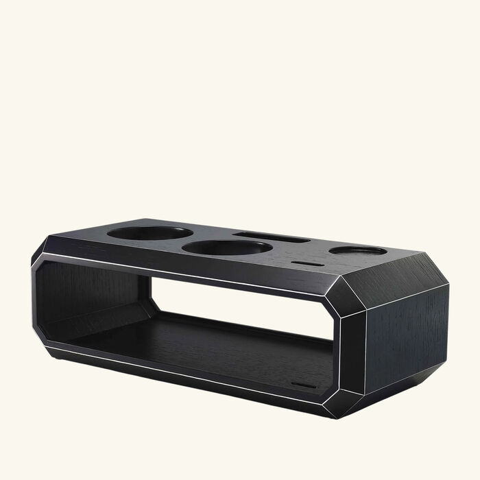 baccarat octogone bar accessory case black