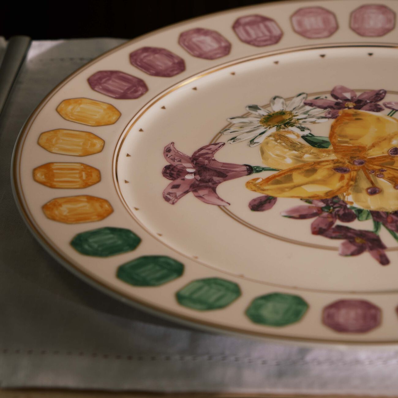 Idyllia Service Plate Round Bouquet 33 cm rosenthal idyllia service plate round bouquet 33 cm