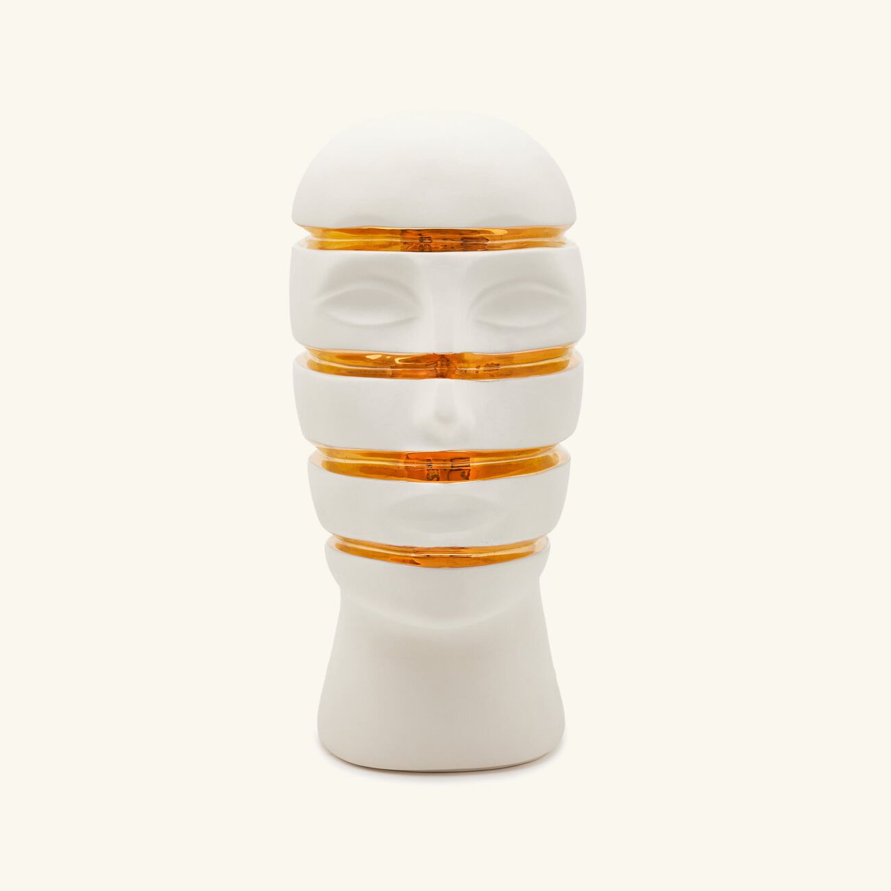 Atlas Sliced Bust Sculpture Medium White jonathan adler atlas sliced bust sculpture medium white