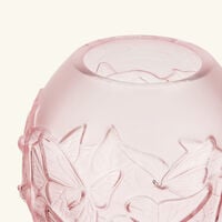 Papillons Vase Medium Pink lalique papillons vase medium pink