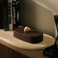 assouline pebble trinket box brown