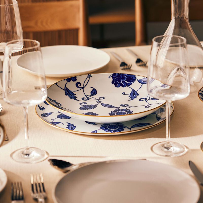 bernardaud prince bleu serving bowl blue 29cm