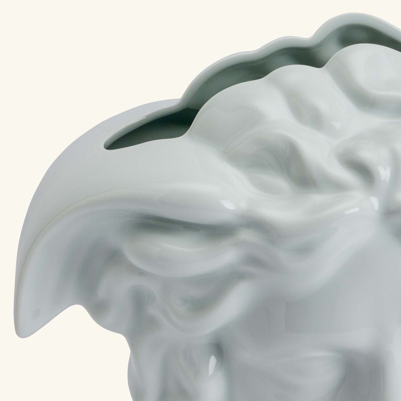 versace medusa grande vase medium white
