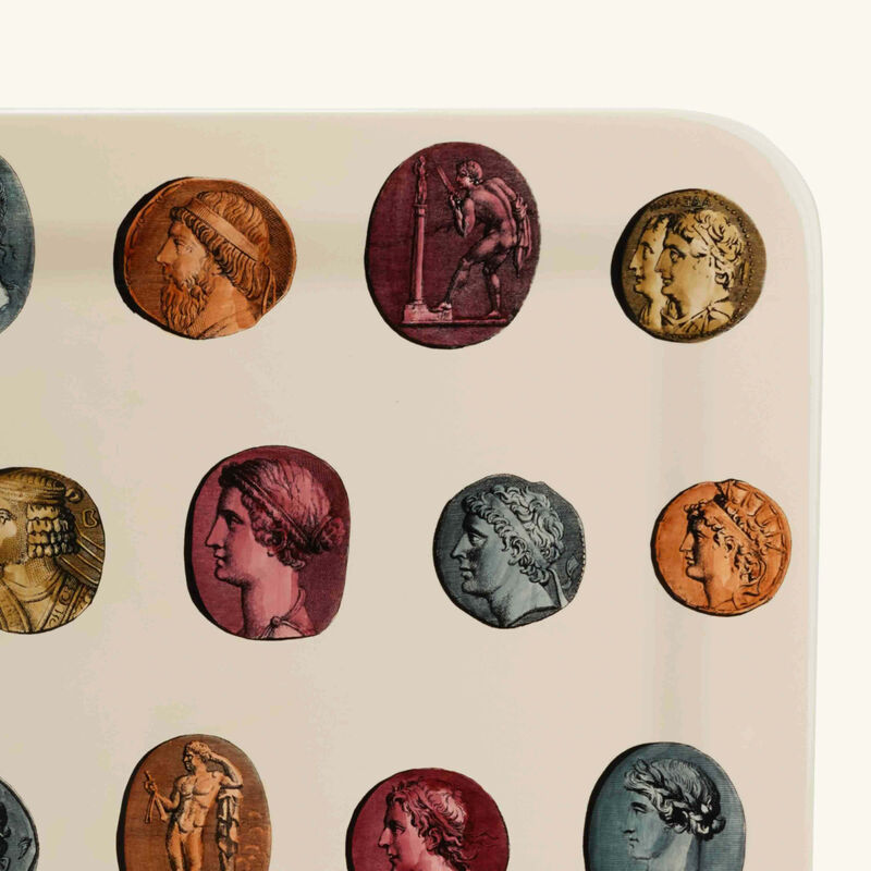 Cammei Tray Rectangular Large Pattern fornasetti cammei tray rectangular large pattern