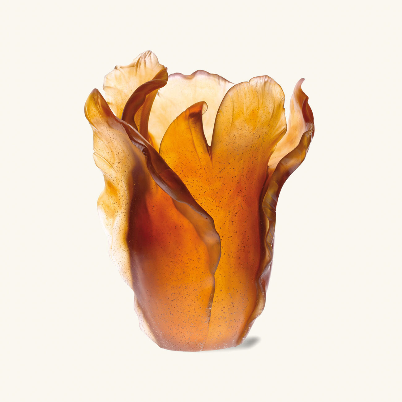 Tulip Vase Medium Amber daum tulip vase medium amber