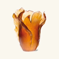 Tulip Vase Medium Amber daum tulip vase medium amber