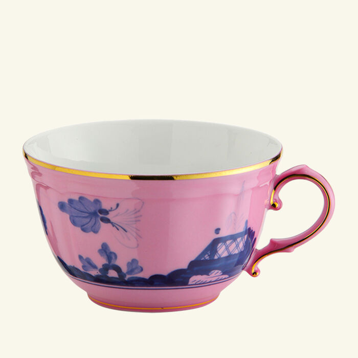 ginori 1735 oriente italiano azalea tea cup pink