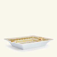 فيرساتشي منفضة فيرتوس جالا مستطيلة صغيرة بيضاء