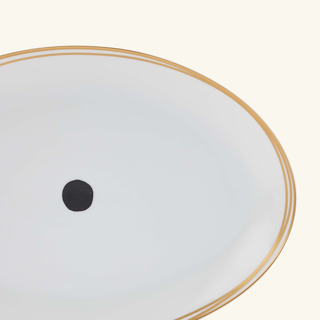 bernardaud aboro serving platter oval white 39cm