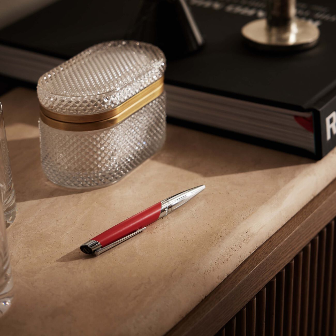 اس تي دوبون قلم حبر جاف  بولبوينت  ديفي ميلينيوم أحمر