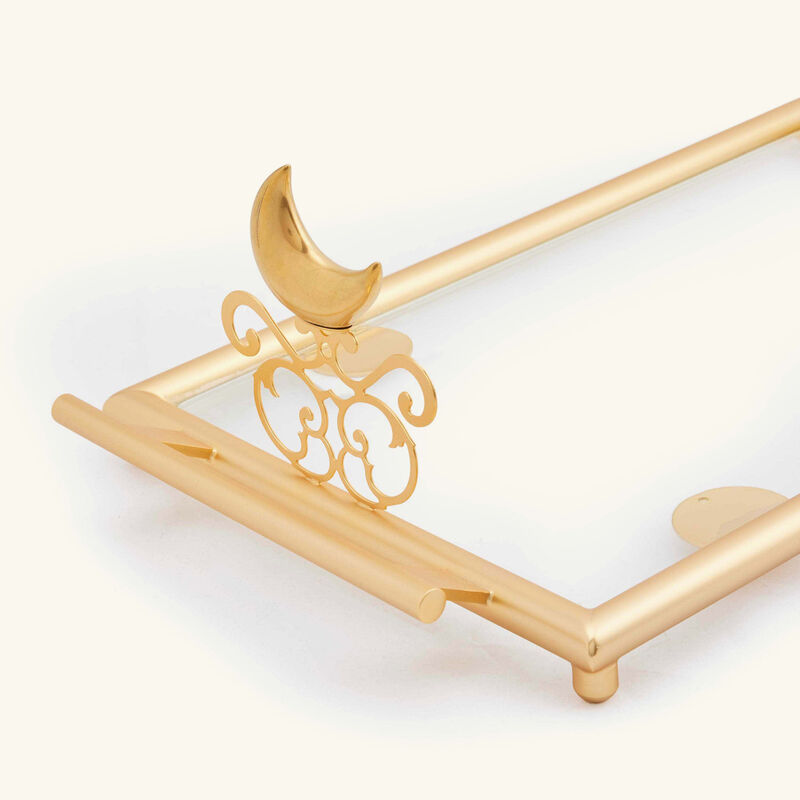 Extravaganza Serving Tray Rectangular Small Gold villari extravaganza serving tray rectangular small gold