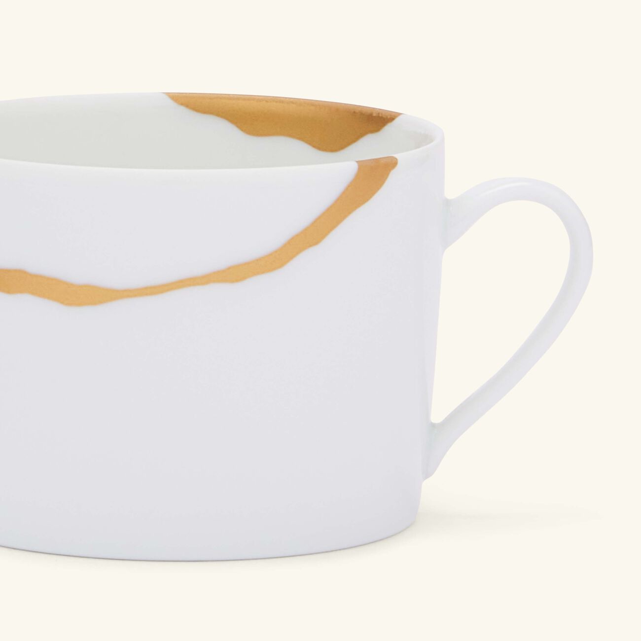 Kintsugi Charbon Teacups And Saucers - Set Of 2 bernardaud kintsugi charbon teacups and saucers set of 2