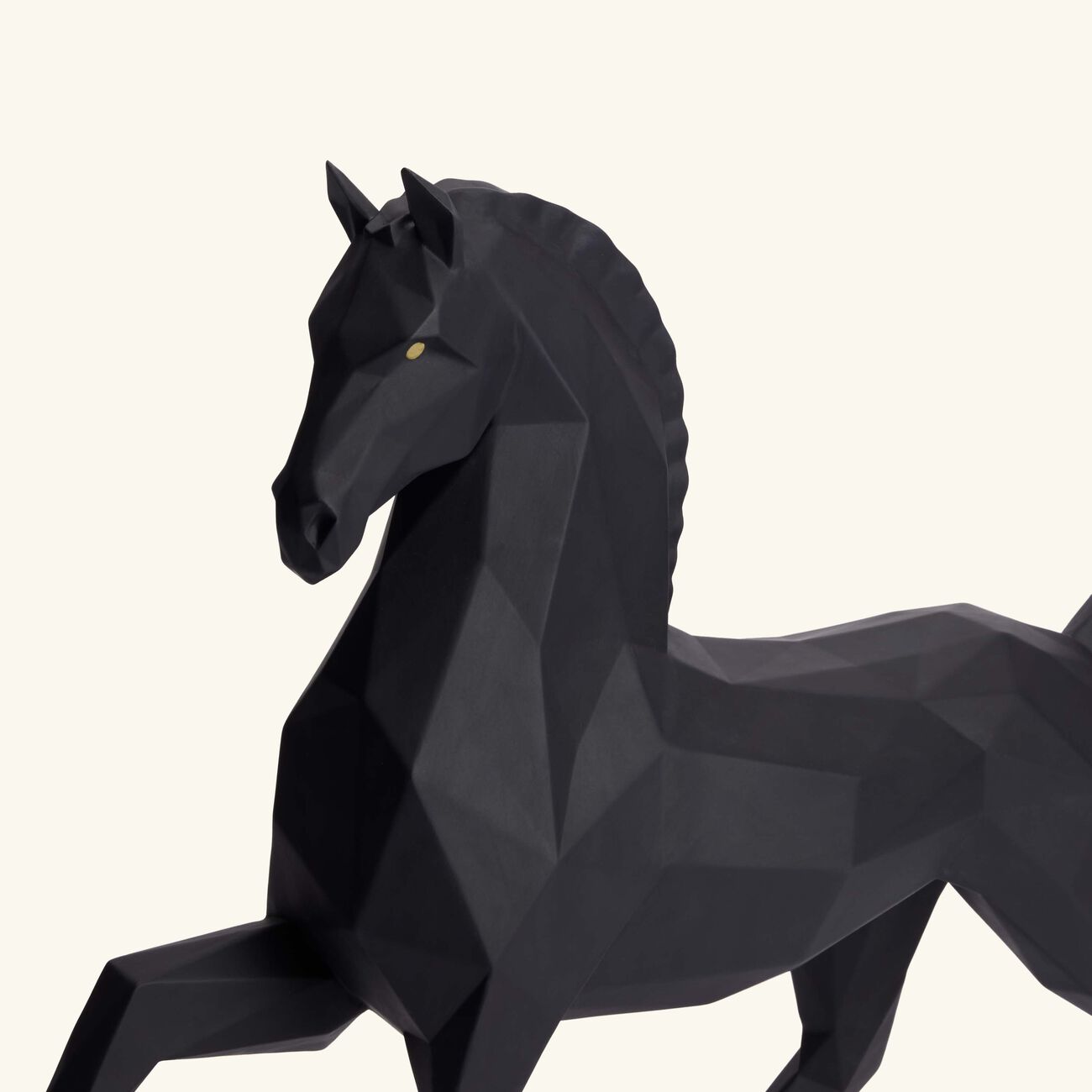 lladro horse sculpture large black