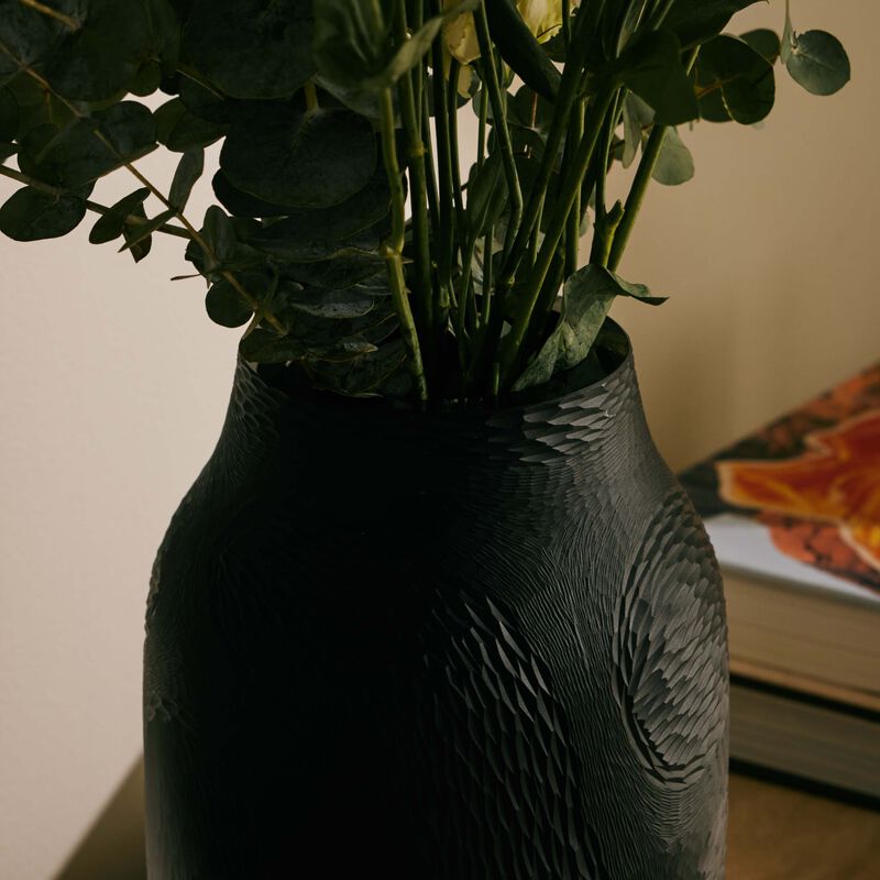 Heroine Meret Vase Round Large Smoke ruckl heroine meret vase round large smoke