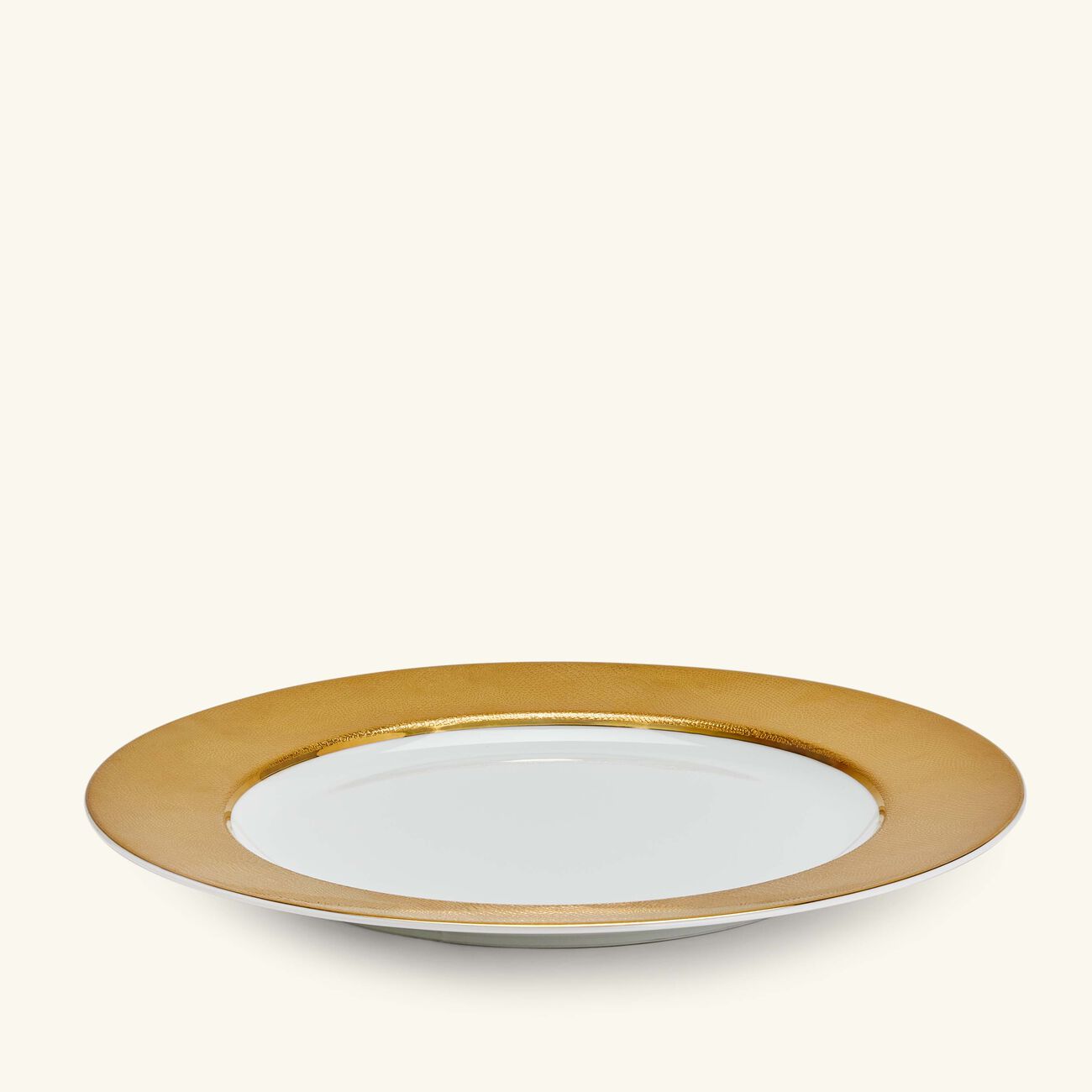 Sauvage Blanc Service Plate Round Gold 29cm bernardaud sauvage blanc service plate round gold 29cm