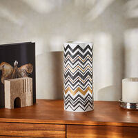 ميسوني هوم مزهرية زيك زاك متوسطة مزينة بنقش متعرج