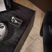 Tema e Variazioni no.401 Ashtray Rectangular Small Black fornasetti tema e variazioni no 401 ashtray rectangular small black