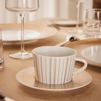 bernardaud sol tea cup   saucer gold