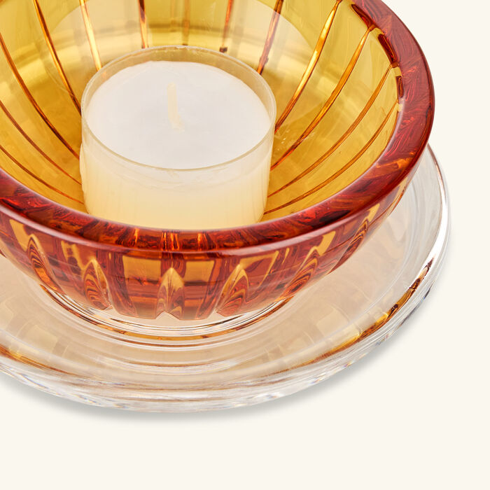 mario cioni   c lotus candle holder yellow