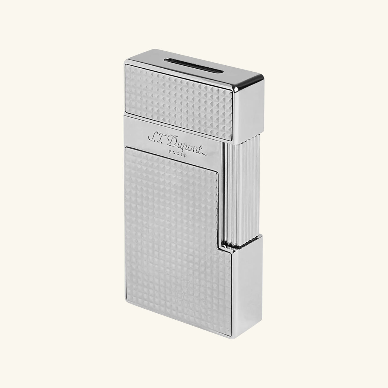 Big D Diamond Head Lighter Silver st dupont big d diamond head lighter silver