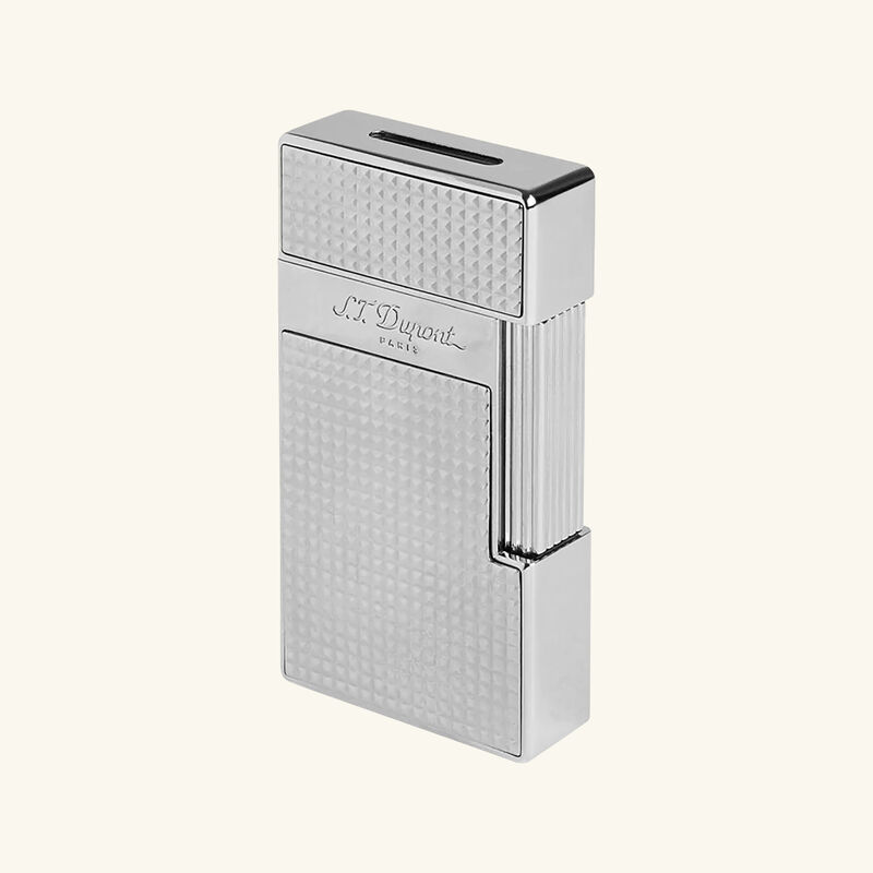 Big D Diamond Head Lighter Silver st dupont big d diamond head lighter silver