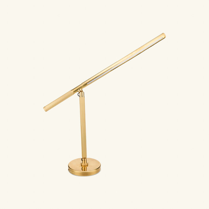 Barrett Knurled Boom Arm Desk Light Brass ralph lauren home barrett knurled boom arm desk light brass