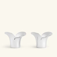 georg jensen bloom tealight candleholder silver set of 2