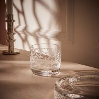 دملاج حامل الشموع  ثلث  بتصميم شفاف