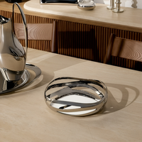 جورج جنسن طبق كوبرا للخبز والفاكهة مستدير شفاف