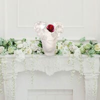 مزهرية روز باشن صغيرة شفافة دوم مزهرية روز باشن صغيرة شفافة