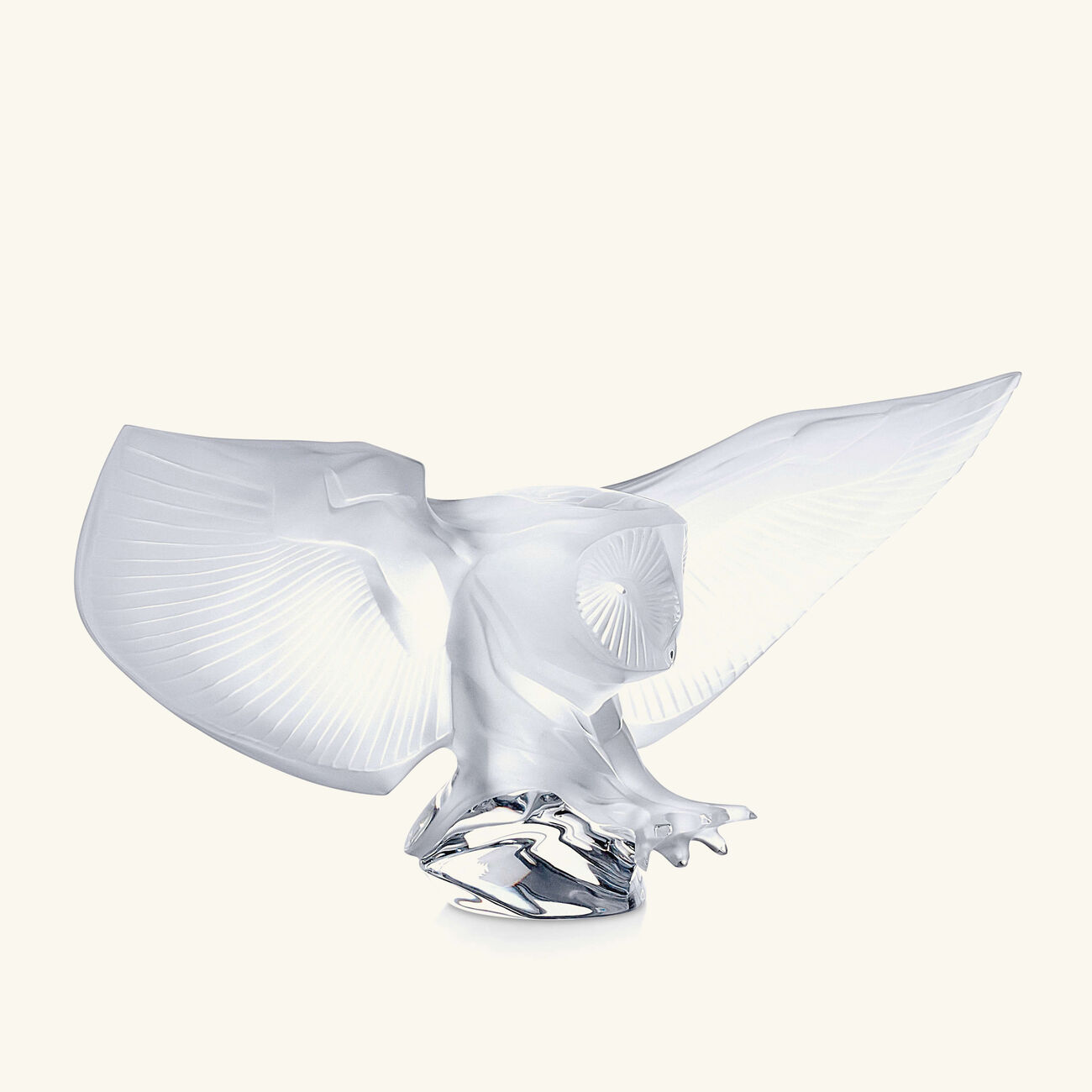 lalique barn owl sculpture small clear
